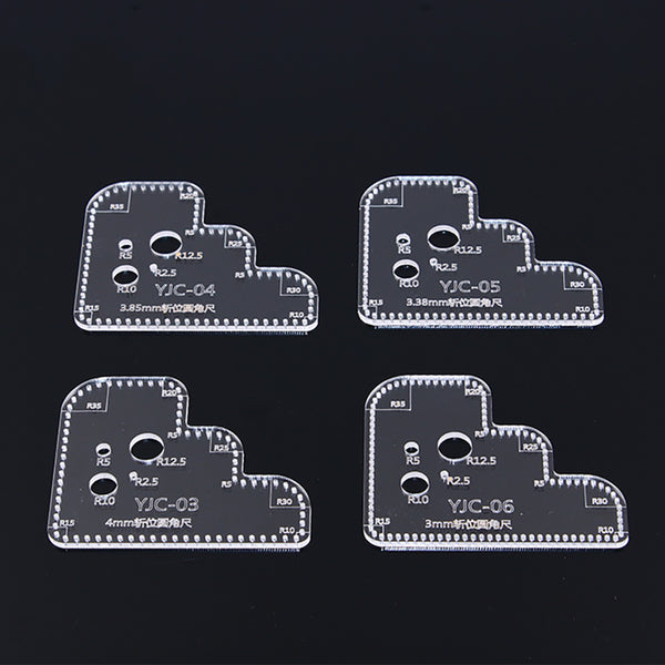 Acrylic Curved Corner & Circle Stencil Ruler