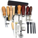18pieces Leather Craft Set Kit, For Beginner