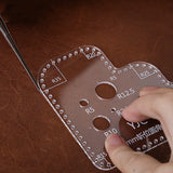 Acrylic Curved Corner & Circle Stencil Ruler