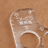 Acrylic Curved Corner & Circle Stencil Ruler