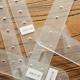 Set of Belt Hole Positioning Acrylic Template