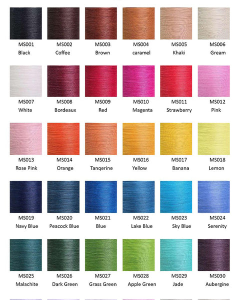 Meisi Super Fine Waxed Linen Thread M50, 0.55mm