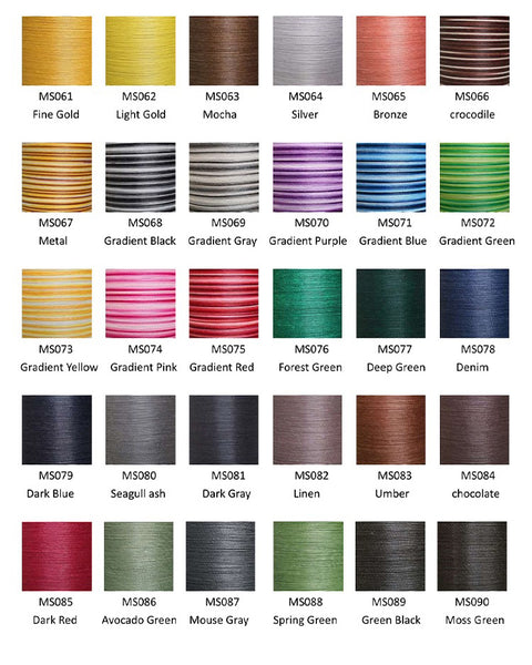 Meisi Super Fine Waxed Linen Thread M40, 0.45mm