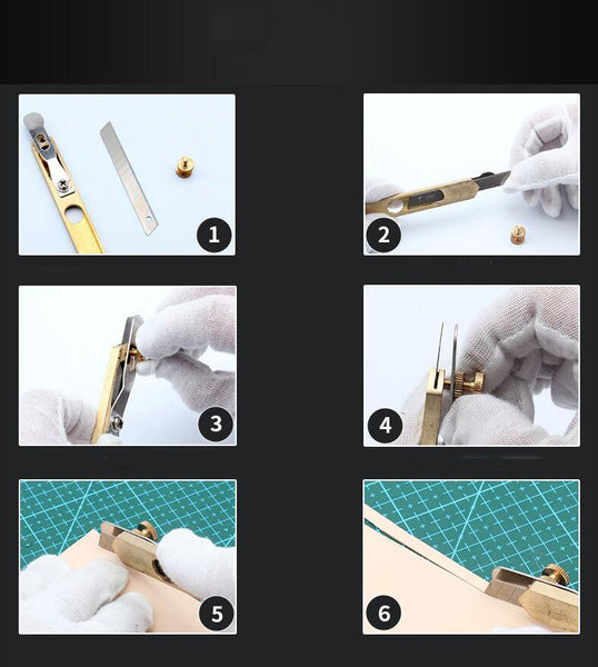 Leather Working Tools Cutting Knife - LeatherMob