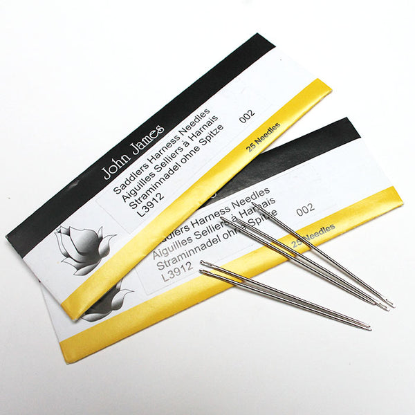 Leather Working Tools John James Saddlers Harness Needles - LeatherMob