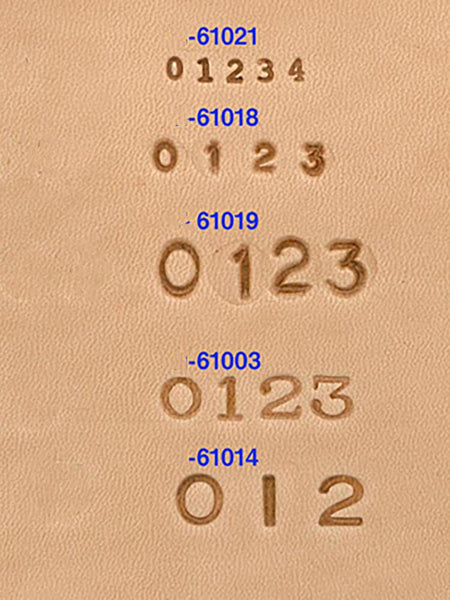 Elle Kyoshin Japan Number Stamp Set Large (0-9) 9 book leather craft imprinted alphabet Leathercraft