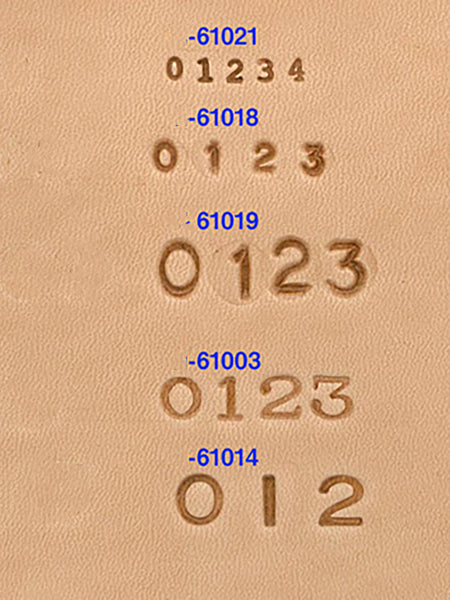 Leather Working Tools Elle Kyoshin Japan Number Stamp Set Small (0-9) 9 book leather craft imprinted alphabet Leathercraft - LeatherMob
