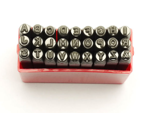 Leather Working Tools Elle Kyoshin Japan Alphabet Stamp Set <Large> 27 book Craft DIY Paint Handcraft Leather Leathercraft - LeatherMob