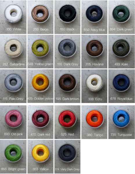 Sajou Fil Au Chinois Waxed Cable Linen Threads, Spool Cable Linen Cord, Corded Waxed Linen, Cable