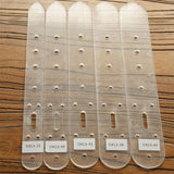 Set of Belt Hole Positioning Acrylic Template