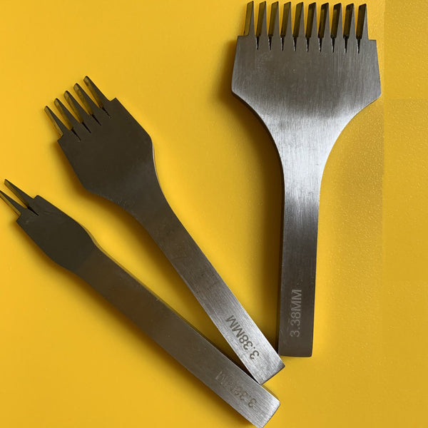 Oblique Flat Prong Pricking Iron