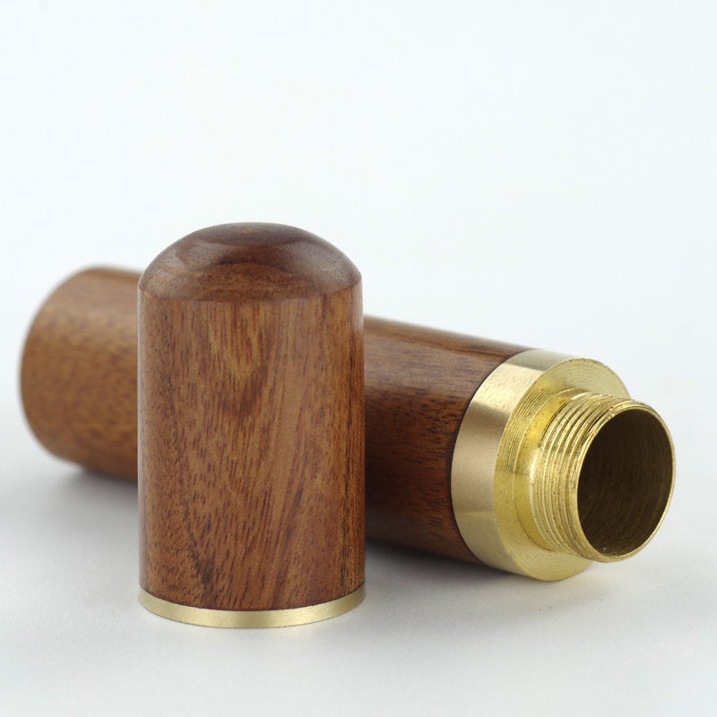 New Wooden Sewing Needle Storage Tube Case for Leathercraft 