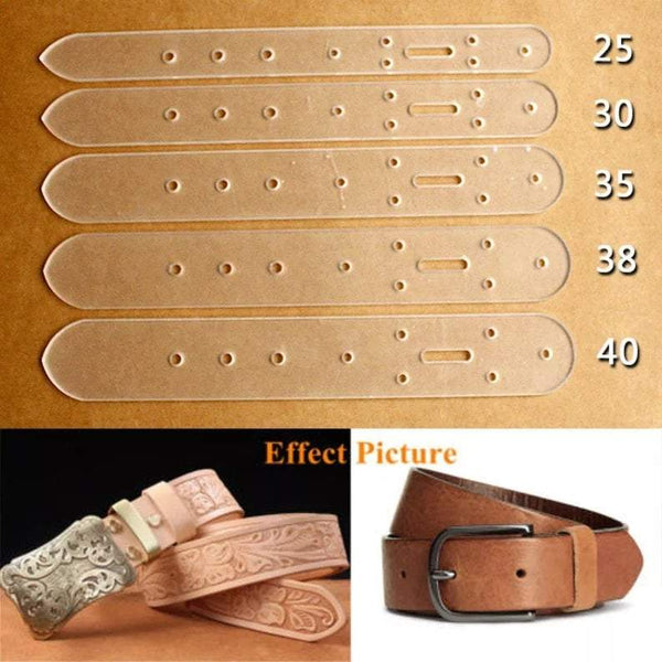 Set of Belt Hole Positioning Acrylic Template