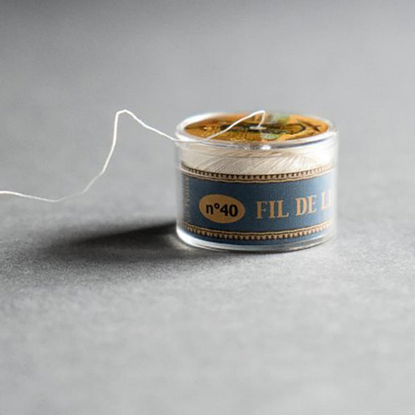 Sajou Fil Au Chinois Waxed Cable Linen Threads, Spool Cable Linen Cord, Corded Waxed Linen, Cable