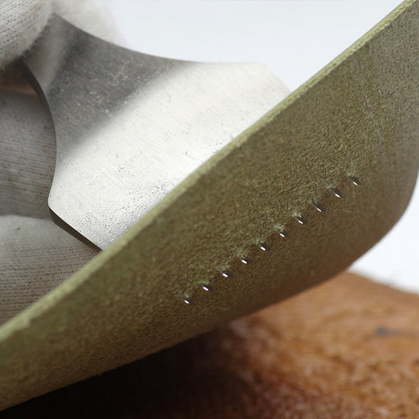 Leather Working Tools Oblique Flat Prong Pricking Iron - LeatherMob