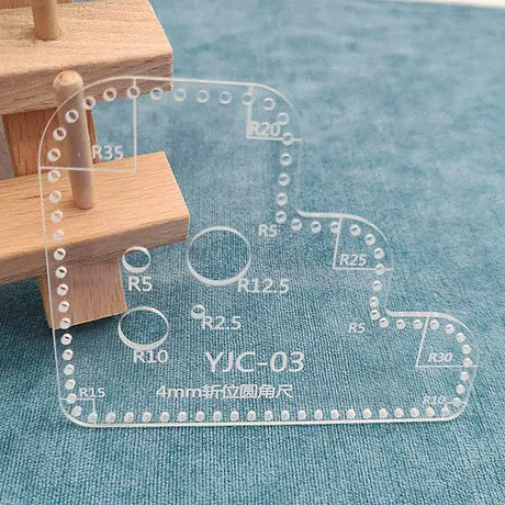 Acrylic Curved Corner & Circle Stencil Ruler