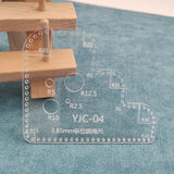 Acrylic Curved Corner & Circle Stencil Ruler