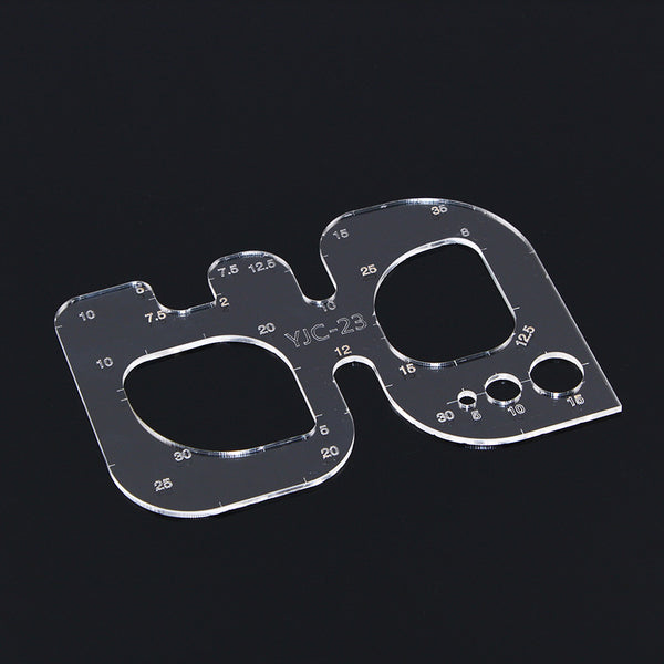 Acrylic Auxiliary Round Corner Stencil