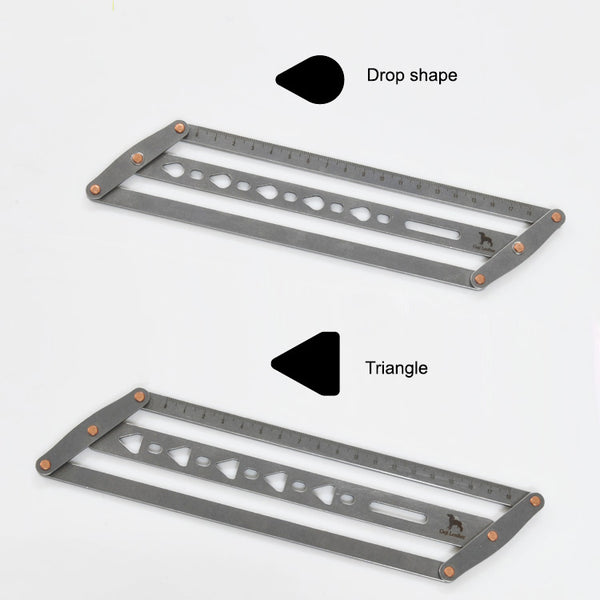 Leather Belt Punching Hole Positioning Ruler