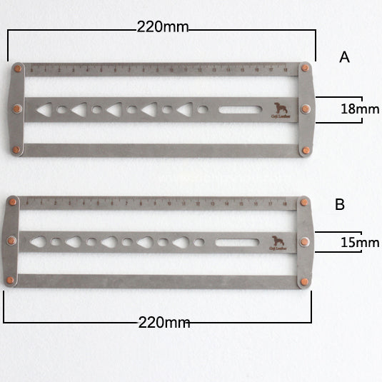 Leather Belt Punching Hole Positioning Ruler