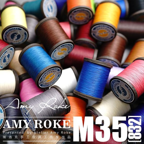 Atelier Amy Roke thread in cotton & Linen 0.35mm(832) Sewing Spool Cable Leathermob leathercraft