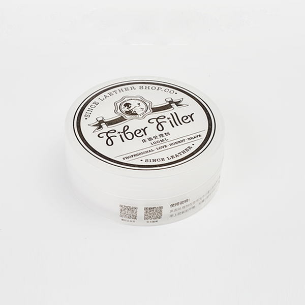 Since Fiber Filler Polish of the edge or Leather Burnishing Gum Leathercraft