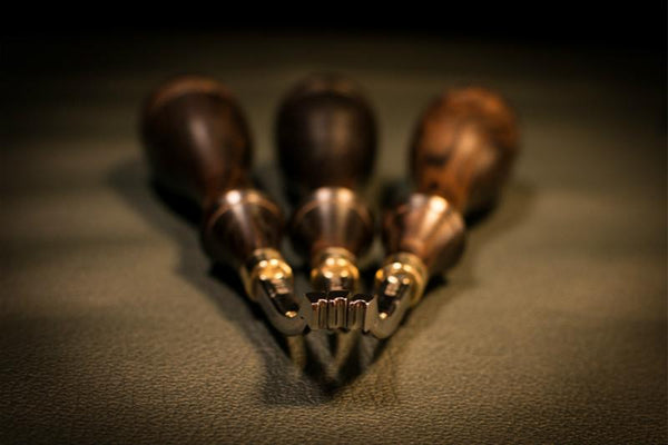 African Blackwood handle Press Edge Creaser Scriber Shaver Leather Craft Leathercraft LeatherMob DIY Tool