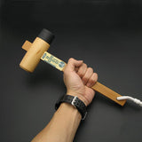 Japanese Sun up Carpenter Wood & Rubber Hammer Mallet Kiduchi Tool Wooden Craft leathecraft handmade