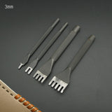Leather Working Tools 3mm Flat Leather Stitching Chisel Pricking Iron Tool Kyoshin Elle LeatherMob Leathercraft - LeatherMob