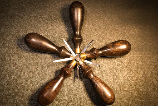 Professional Edge Bevelers D2 Steel Edger Ebony blackwood Tools Leather Leathercraft Leathermob Craft