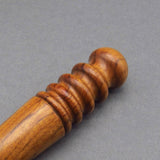 Leather Edge Slicker Round Burnisher Wood Leathercraft Hand Tool polishing sanding Smooth Wood
