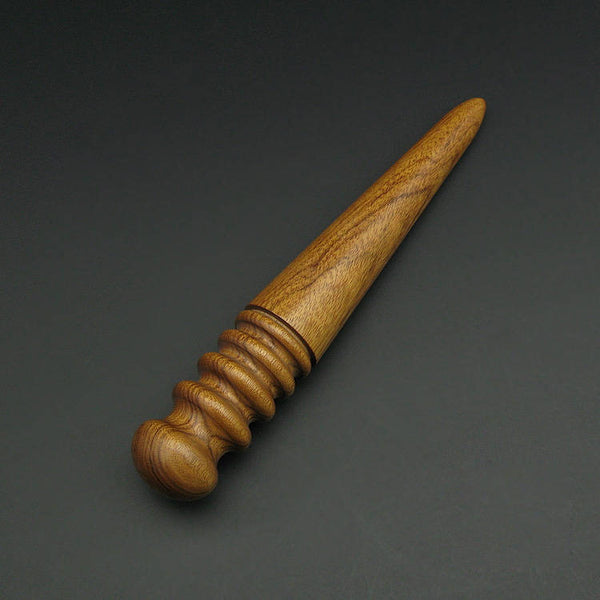 Leather Edge Slicker Round Burnisher Wood Leathercraft Hand Tool polishing sanding Smooth Wood