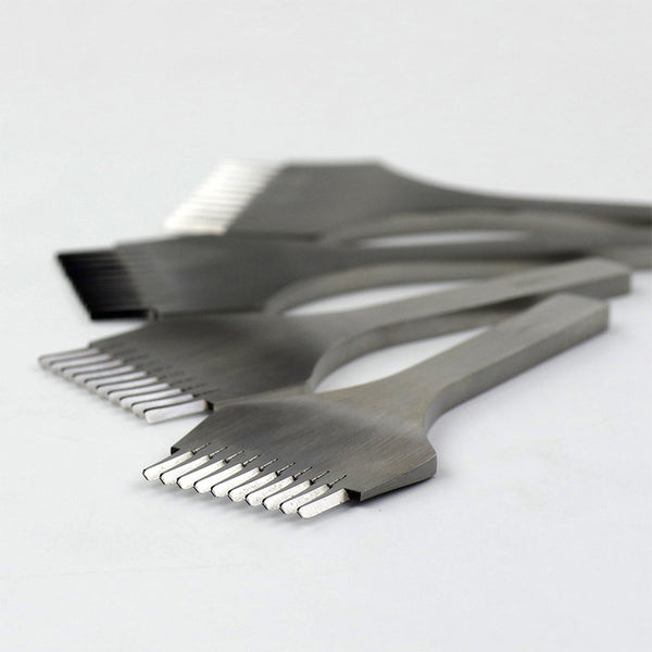Leather Working Tools Oblique Flat Prong Pricking Iron - LeatherMob