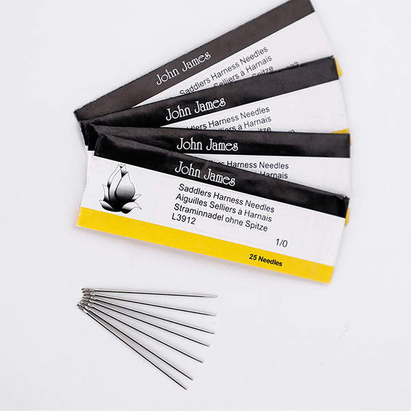 Leather Working Tools John James Saddlers Harness Needles - LeatherMob