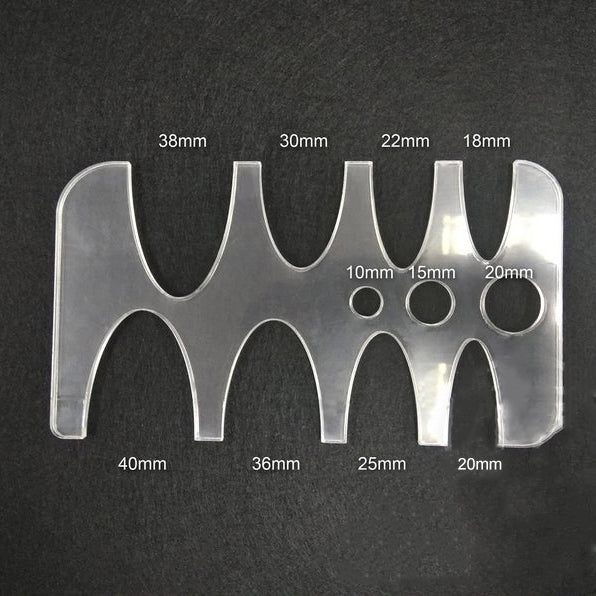 Belt/Bag Strap End Acrylic Template