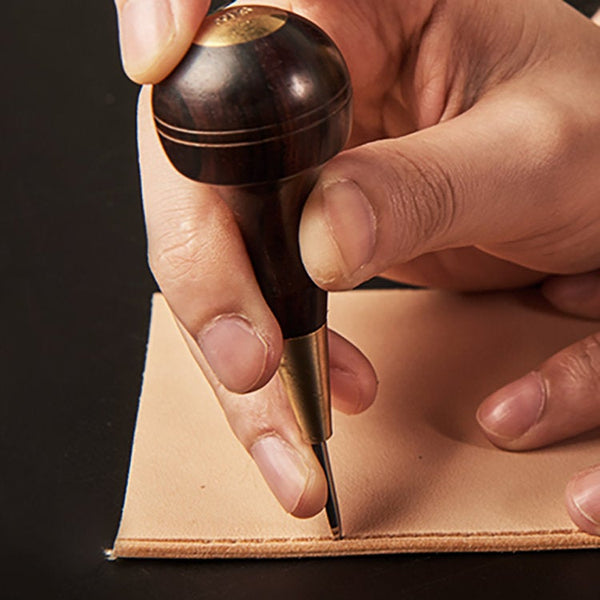 Round Sewing Awl Hand Stitching Since Leather LeatherMob Leathercraft Craft Tool