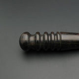 Leather Edge Slicker Round Burnisher Wood Leathercraft Tool polishing Sanding Smooth Craft Dark