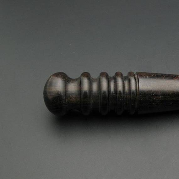 Leather Edge Slicker Round Burnisher Wood Leathercraft Tool polishing Sanding Smooth Craft Dark