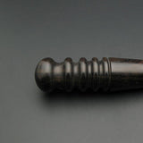 Leather Working Tools Leather Edge Slicker Round Burnisher Wood Leathercraft Tool polishing Sanding Smooth Craft Dark - LeatherMob