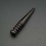 Leather Edge Slicker Round Burnisher Wood Leathercraft Tool polishing Sanding Smooth Craft Dark