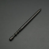 Leather Working Tools Leather Edge Slicker Round Burnisher Wood Leathercraft Tool polishing Sanding Smooth Craft Dark - LeatherMob