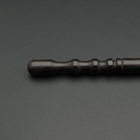 Leather Edge Slicker Round Burnisher Wood Leathercraft Tool polishing Sanding Smooth Craft Dark