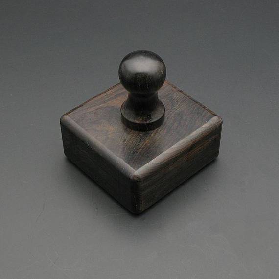 Leather Edge Slicker Round Burnisher Wood Leathercraft Tool polishing Sanding Smooth Craft Dark