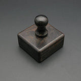 Leather Working Tools Leather Edge Slicker Round Burnisher Wood Leathercraft Tool polishing Sanding Smooth Craft Dark - LeatherMob