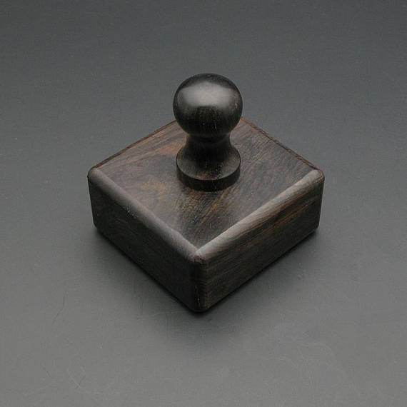 Leather Working Tools Leather Edge Slicker Round Burnisher Wood Leathercraft Tool polishing Sanding Smooth Craft Dark - LeatherMob