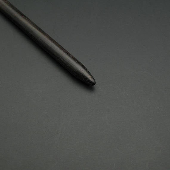 Leather Working Tools Leather Edge Slicker Round Burnisher Wood Leathercraft Tool polishing Sanding Smooth Craft Dark - LeatherMob