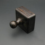 Leather Edge Slicker Round Burnisher Wood Leathercraft Tool polishing Sanding Smooth Craft Dark