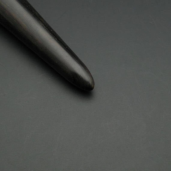 Leather Working Tools Leather Edge Slicker Round Burnisher Wood Leathercraft Tool polishing Sanding Smooth Craft Dark - LeatherMob