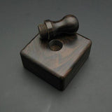 Leather Edge Slicker Round Burnisher Wood Leathercraft Tool polishing Sanding Smooth Craft Dark