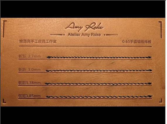 Leather Working Tools Leathermob Amy Roke Pricking Iron for Leathercraft Saddle Stitch Sewing Chisel leather craft tool - LeatherMob